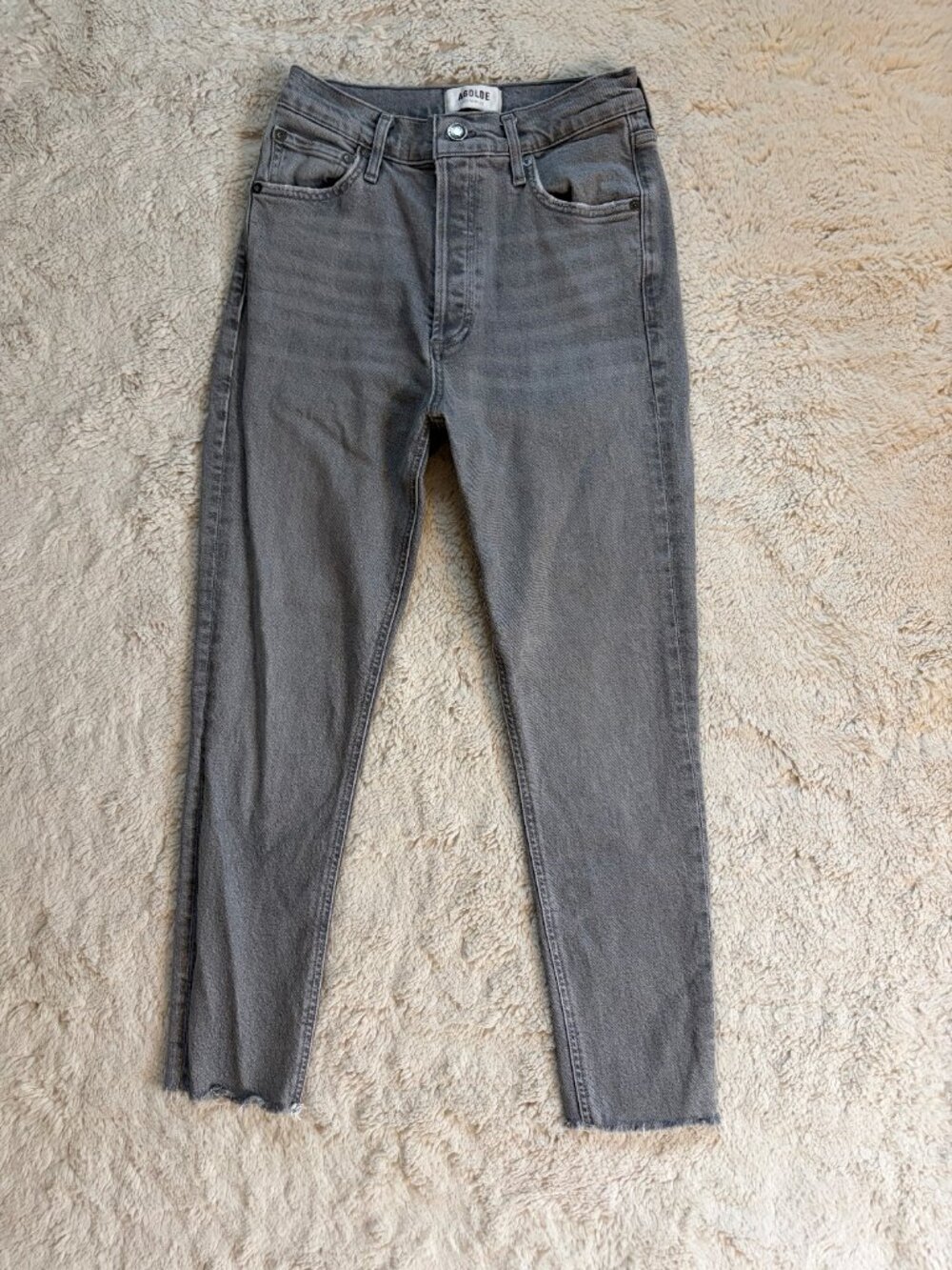 Agolde Highrise Skinny Jeans in Grey - Petite length - size 25